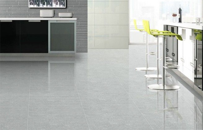 Polished porcelain tiling