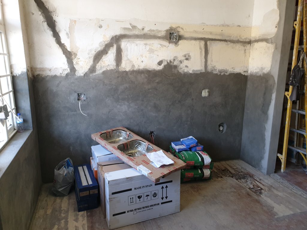 Relocation and installation of wall sockets.